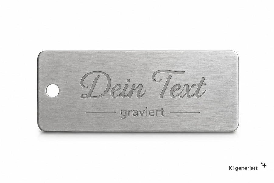 Edelstahlgravur nach Wunsch