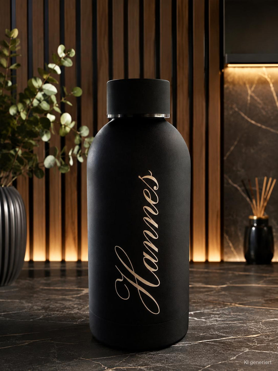 Personalisierte Edelstahl Isolierflaschen - 0,35l, - Verschiedene Farben - Graviert