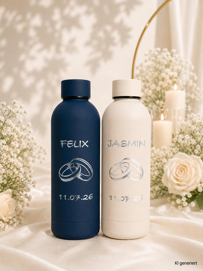 Personalisierte Edelstahl Isolierflaschen - 0,5l, - Verschiedene Farben - Graviert — Bild 4