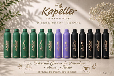 Personalisierte Edelstahl Isoflaschen - 0,75l, - Verschiedene Farben - Graviert