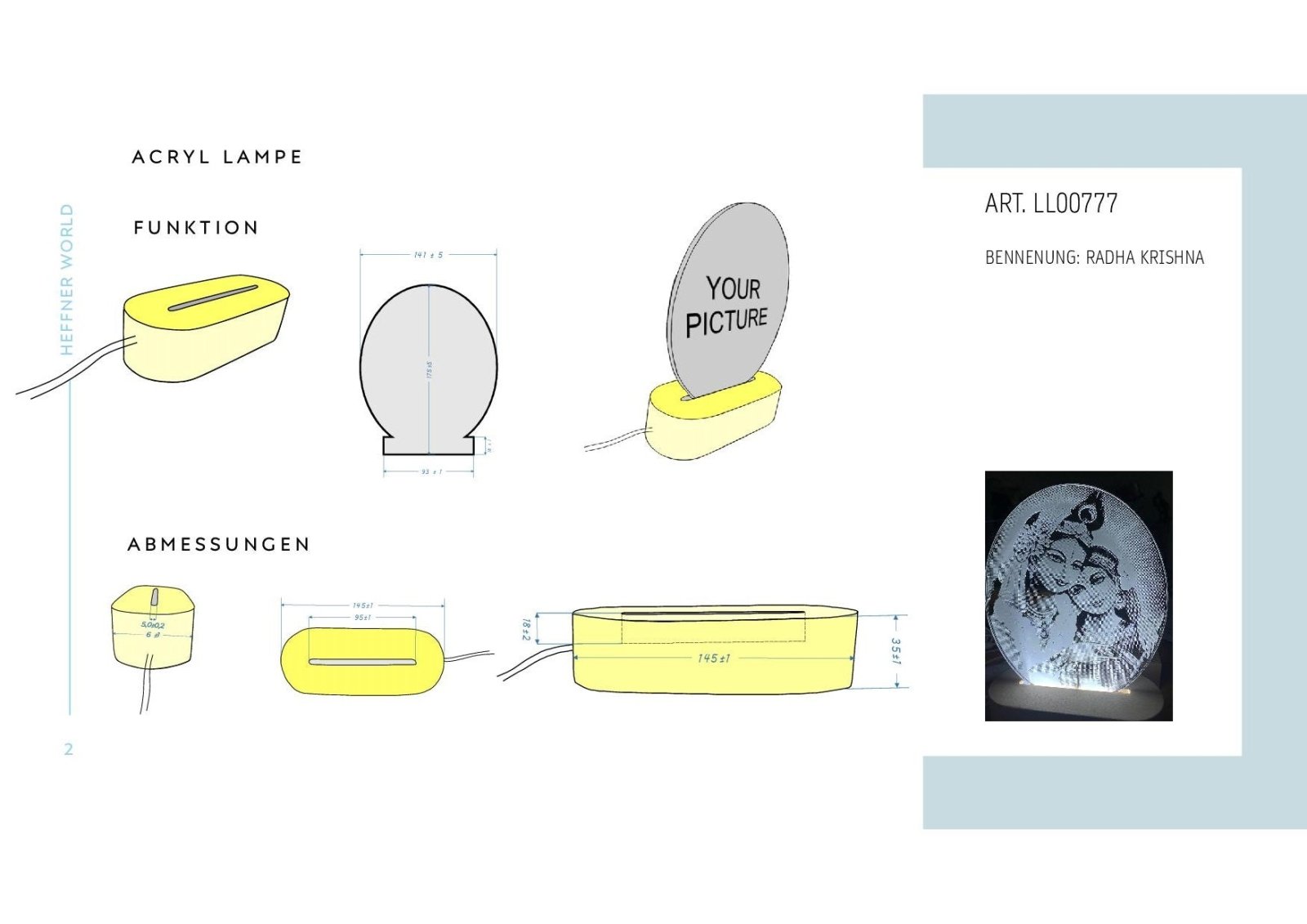 Laser Lampe RADHA - Heffner World - Heffner World